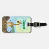 Animal Parade Giraffe Bagagelabel (Voorkant horizontaal)