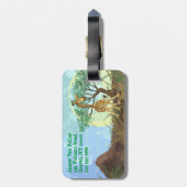Animal Parade Giraffe Bagagelabel (Achterkant verticaal)