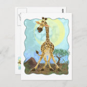 Animal Parade Giraffe Briefkaart (Voorkant / Achterkant)
