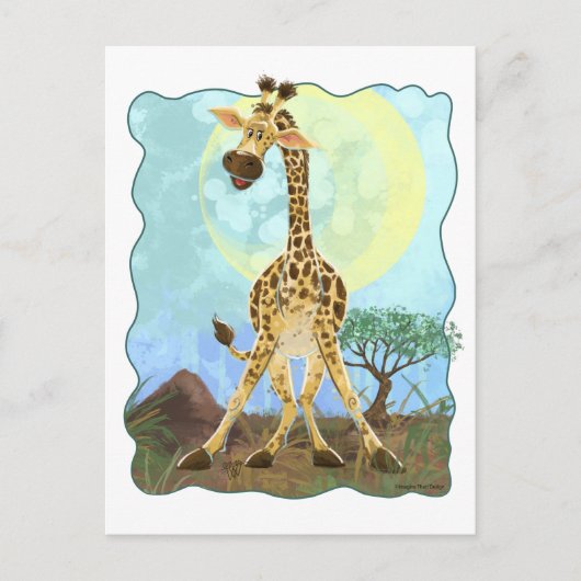 Animal Parade Giraffe Briefkaart (Voorkant)