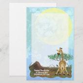 Animal Parade Giraffe Briefpapier (Voorkant / Achterkant)