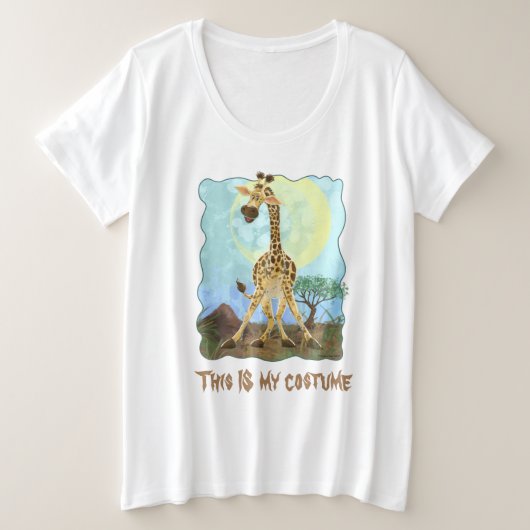 Animal Parade Giraffe Grote Maat T-shirt (Design voorkant)
