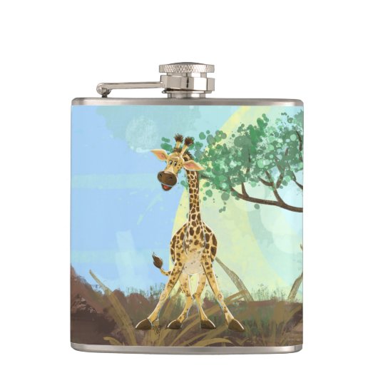 Animal Parade Giraffe Heupfles (Voorkant)