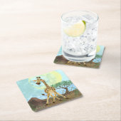 Animal Parade Giraffe Kartonnen Onderzetters (Insitu)