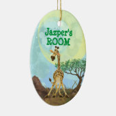 Animal Parade Giraffe Keramisch Ornament (Rechts)