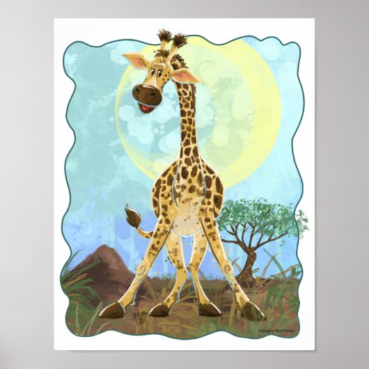 Animal Parade Giraffe Poster (Voorkant)