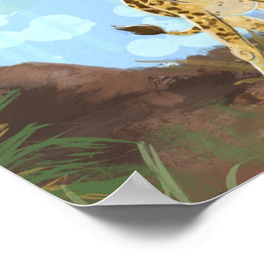 Animal Parade Giraffe Poster (Hoek)