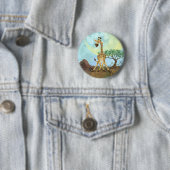 Animal Parade Giraffe Ronde Button 5,7 Cm (In situ)