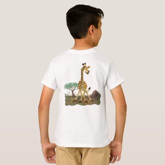 Animal Parade Giraffe T-shirt (Achterkant volledig)