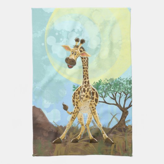 Animal Parade Giraffe Theedoek (Verticaal)