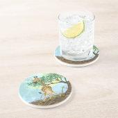 Animal Parade Giraffe Zandsteen Onderzetter (Zijkant)