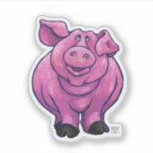 Animal Parade Pig Sticker (Voorkant)