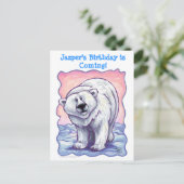 Animal Parade Polar Beer Aankondigingskaart (Staand voorkant)