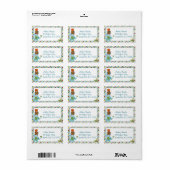 Animal Parade ZOO Baby shower Adreslabel APK Etiket (Full Sheet)