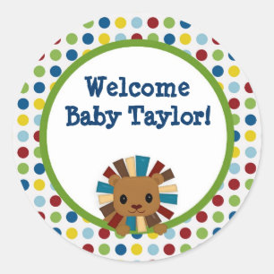 Animal Parade ZOO Baby shower sticker APK#3 leeuw