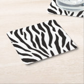 Animal Pattern Print Kartonnen Onderzetters (Schuin)