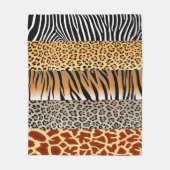 animal patterns|Giraffe Blanket and Comforter| Fleece Deken (Voorkant)