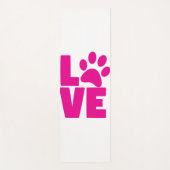 Animal Paw Print Yoga Mat – LOVE Design (Voorkant)