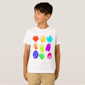 Animal Pawprints Art T-shirt (Voorkant volledig)
