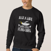 Animal     Penguin Just A Girl Who Loves Penguins Trui (Voorkant)