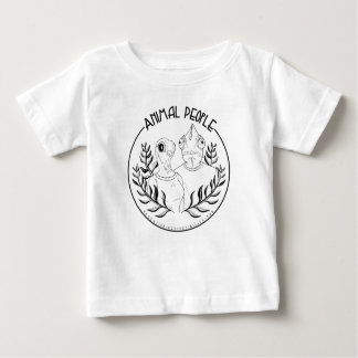 Animal People - Baby en peuter Shirten zwart Logo