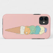 "Animal Pile" Ice Cream Phone Case (Achterkant (horizontaal))