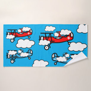 Animal Pilot Nursery Art Badhanddoek