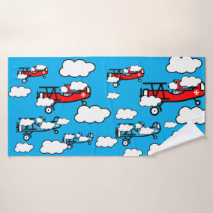 Animal Pilot Nursery Art Badhanddoek