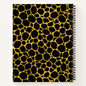 Animal Print Black en Mustard Pattered Notitieboek (Achterkant)