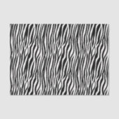 Animal Print Black White Zebra Tissuepapier (Voorkant)