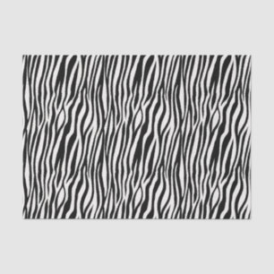 Animal Print Black White Zebra Tissuepapier