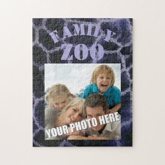 Animal Print Blue Legpuzzel (Verticaal)
