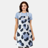 Animal Print Blue Schort (Gedragen)