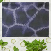 Animal Print Blue Theedoek (Gevouwen)