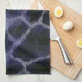 Animal Print Blue Theedoek (Quarter Fold)