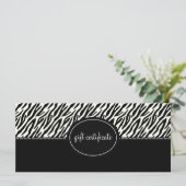 Animal Print Boutique Style Cadeaubonnen (Staand voorkant)