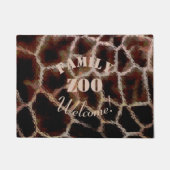Animal Print Brown Deurmat (Voorkant)