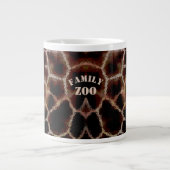 Animal Print Brown Grote Koffiekop (Voorkant)