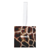 Animal Print Brown Ornament (Voorkant)