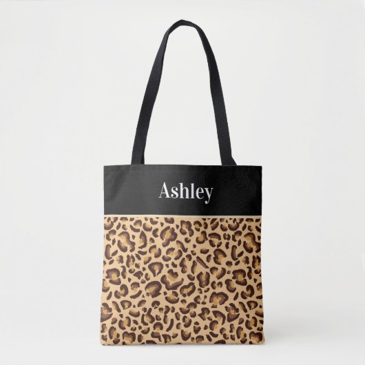 Animal Print Canvas tas (Voorkant)