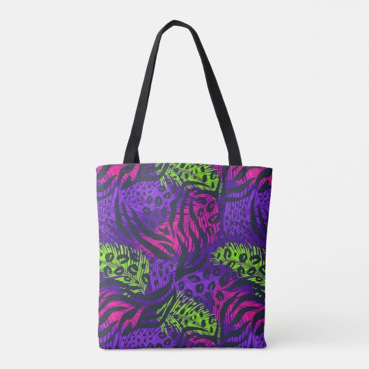Animal Print Canvas tas (Achterkant)