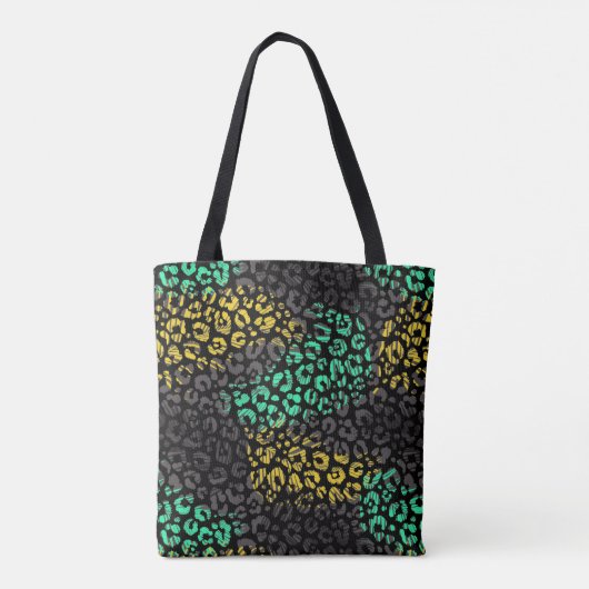 Animal Print Canvas tas (Achterkant)