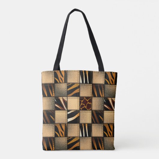 Animal Print Canvas tas (Achterkant)