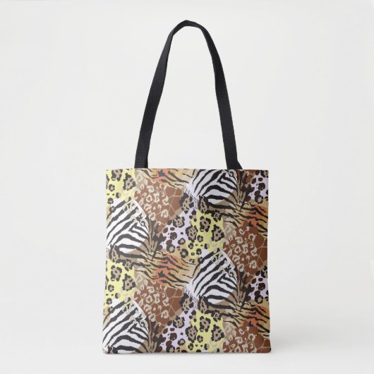 Animal Print Canvas tas (Voorkant)