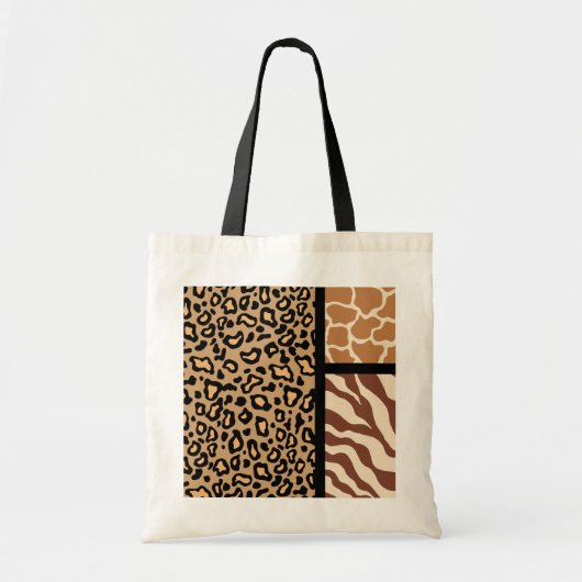 Animal Print Canvas tas (Voorkant)
