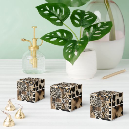 Animal Print - Favor Box Bedankdoosjes (Meervoudige)