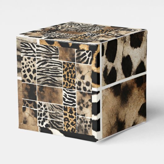 Animal Print - Favor Box  Bedankdoosjes (Voorkant Zijde)