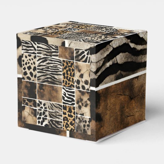 Animal Print - Favor Box Bedankdoosjes (Achterkant)