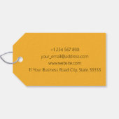 Animal Print Geel Kleurrijke Gift Labels Cadeaulabel (Achterkant Horizontaal)