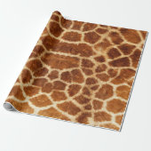 Animal Print Giraffe Verpakkingspapier Cadeaupapier (Uitgerold)